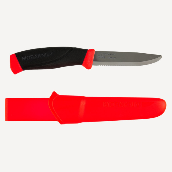 Нож Moraknive Companion F Rescue (S) (красный / черный; нержавеющая сталь)